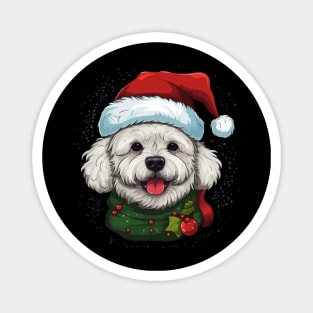 Bichon Frise Christmas Magnet